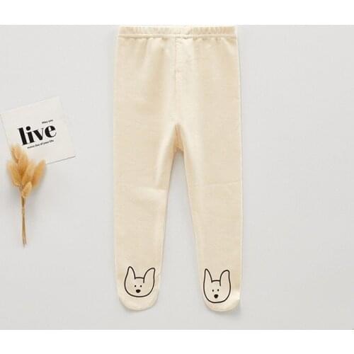 Childrens pantyhose 2019 new autumn and winter plus velvet thickened baby pantyhose baby cute cartoon breathable pantyhose