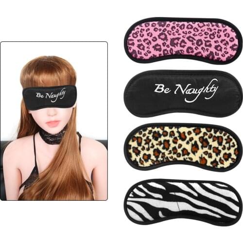 EXVOID Blindfold Sleep Eye Patch BDSM Bondage Slave Restraint Eye Mask Masquerade Sex Toys for Couples Flirting Eyeshade Cover