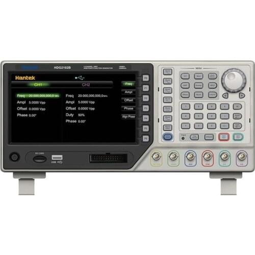 Hantek HDG2102B Signal Generator 100MHz 2 Channel 16Bit 250MSa/s 64M Memory Arbitrary Waveform Function