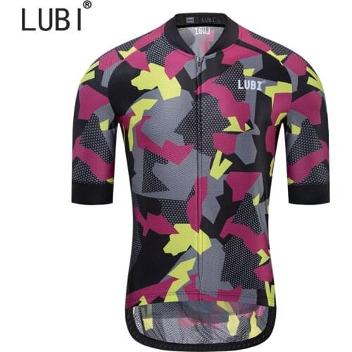 LUBI 2021 Breathable Pro Cycling Jersey Summer Mtb Clothes Short Sleeve Bicycle Clothing Ropa Maillot Ciclismo Bike Sports Wear