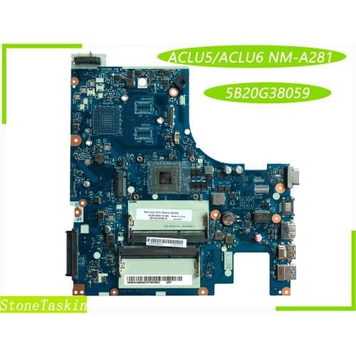 Best Value 5B20G38059 for Lenovo G50-45 Laptop Motherboard ACLU5/ACLU6 NM-A281 100%Tested