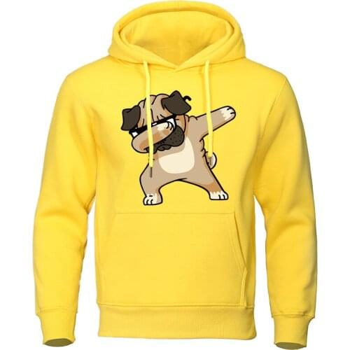 Fashion Hoodies 2019 Autumn Cotton Brand Tracksuit Printed Animal Dog Mens Hoodie Sweatshirts Hip Hop Harajuku Casual Pullovers