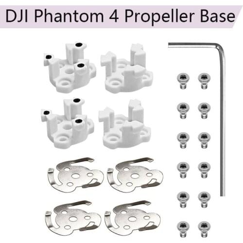 4 Pieces Props Mount Propeller Base for DJI Phantom 4 Drone Motor Mount Props Holder Quick Release Engine Base Replacement Kits