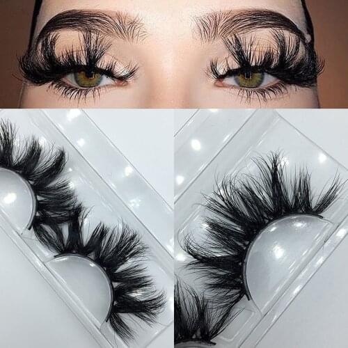 Wholesale Soft Fluffy Natural Look Siberian Mink Eyelashes Vendor 3d Lashesh Cheap 25 Mm Mink Eyelash With Free Box