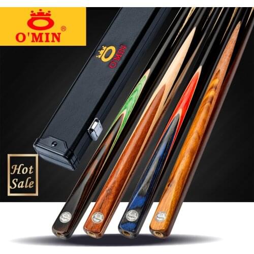 Original O'min Enlighten Billiard Snooker Cue One Piece 9.8mm Tip High Quality Ashwood Shaft Professional Billard with Gifts