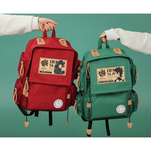 Demon Slayer: Kimetsu No Yaiba Backpack Oxford Bag Kamado Tanjirou School Bags Girl & Doy Mochila Fashion Feminina Notebook Bag