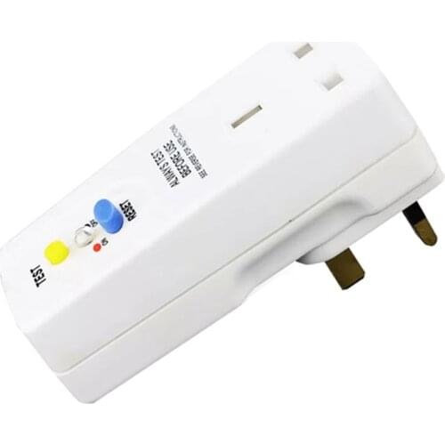 LBER Uk Plug 13A Gfci Leakage Protection Plug Rcd Socket Home Circuit Breaker Cutout Power Trip Switch- Uk Plug