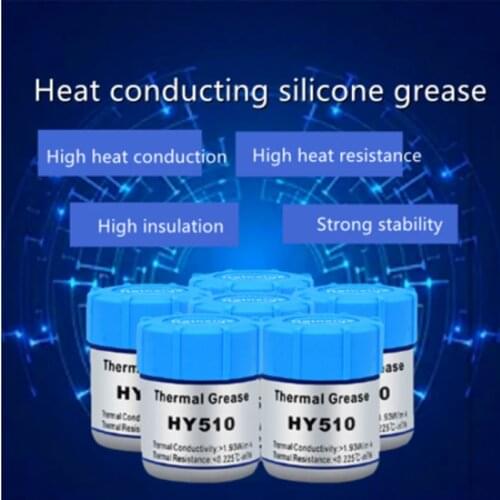 HY510 Grey Silicone Compound Thermal Paste Conductive Grease Heatsink For CPU GPU Chipset notebook Cooling