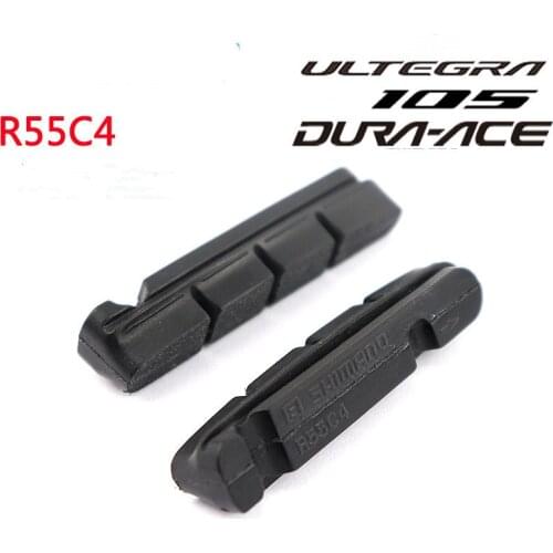 Shiman0R55C4 Dura-ace Ultegra 105 R55C4 aluminum rim road bike cycling cartridge brake shoes made of genuine goods brake pads