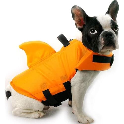 Waterproof Rain Jacket Summer Vest Shark Design Dog Swimwear Pets Swimming Suit Pet Supplies