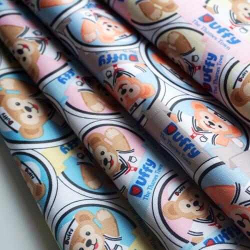 Duffy Bear Whisper Periphery waterproof pVC Fabric Patchwork tablecloth Printed Quilting Home 145*90cm