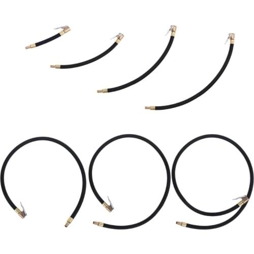 10/20/30/40/60/80cm Car Air Hose Tire Inflator Self-Locking Air Chuck Tire-Valve Fine Thread 0.305"x32TPI Air Compressor