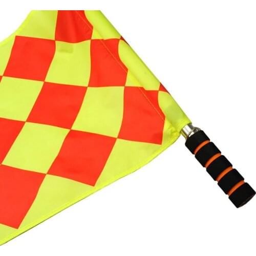 2pcs Track Field Competition Special Command Hand Flag Linesman Flag Bandiera Per Guardalinee Football Referee Flag