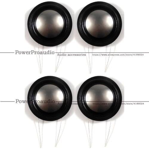 4PCS 25.9mm 1.02inch Tweeter Voice coil 4 ohm 26 Core Titanium Diaphragm High Sensitivity Same Side For B&W Speaker Repair