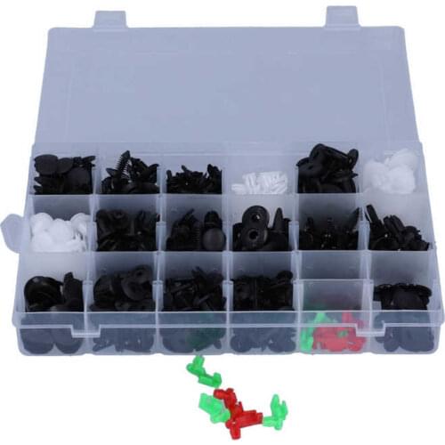 460pcs Fasteners Clips Push Retainer 19 Size Assortment Universal for Car Body Fender Hood Dash Panel Bumper Push Pin