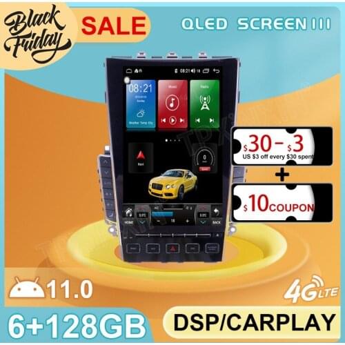 Android 11.0 6G+128GB Tesla Style For Infiniti A50L Car GPS Navigation Carplay Auto Radio Stereo Multimedia Player Head Unit