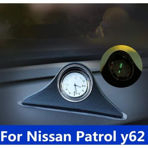 Car noctilucous clock during control dashboard Car Clock Stylish Interior decoration Auto Accessories For Nissan Patrol y62