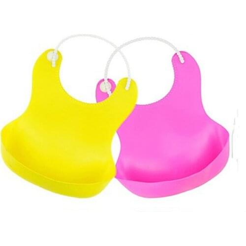Baby Waterproof Three-dimensional Newborn Bibs Silica Gel Bib Infants and Children Rice pocket