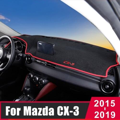 For Mazda CX-3 CX3 2015 2016 2017 2018 2019 Car Dashboard Cover Mat Sun Shade Pad Instrument Panel Carpets Protector Accessories