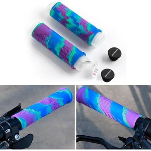 GUB 1 Pair SiliconeBike Handlebar Grip Cover Bicycle Handlebar Anti-skid Bar Grip BMX MTB Mountain Bicycle Hand Rest Bike Parts