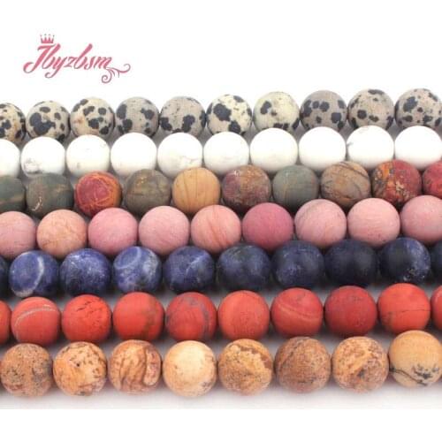 12mm Frost Beads Round Natural Stone Beads Tiger Eye,Rhodonite,Quartz For DIY Necklace Bracelet Jewelry Making 15" Free Shipping