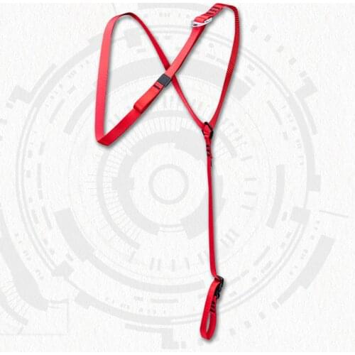 Lightweight Climbing Chest Ascender Caving Shoulder Strap Sling Webbing Adjustable Aerial Work Harness Device Equipment