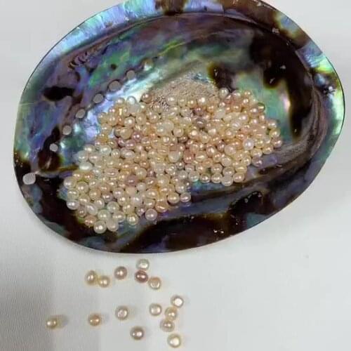 Cheap price 5-6mm colorful Freshwater rice Pearl raw materlia Loose Beads for making bracelet