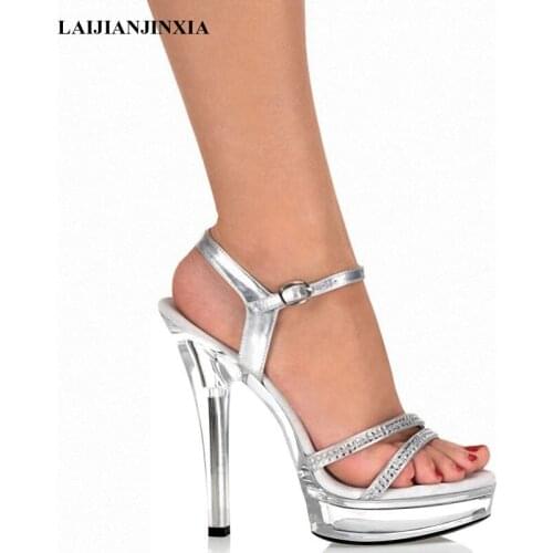 LAIJIANJINXIA New Womens Shoes 13 CM High-heeled Shoes Night Club Pole Dancing Shoes Sexy Dance Shoes Thin Heels Sandals