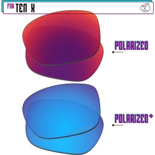 EZReplace Polarized Replacement Lenses for - Oakley Ten X Sunglasses - BlueP Plus-MidnightP