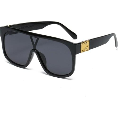 New Fashion Oversized Sunglasses Luxury Brand Designer Vintage Women Men Sun Glasses UV400 Shades Eyewear Oculos de sol