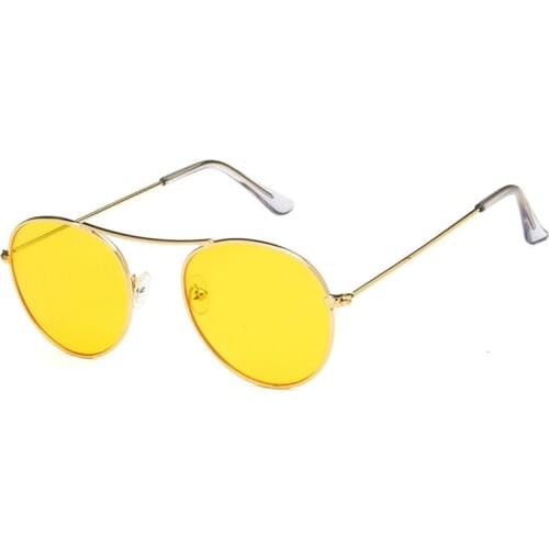 2021 Round Men Sunglasses Women Eyewear Metal Frame Eyeglasses Sun Glasses Female Shades Oculos