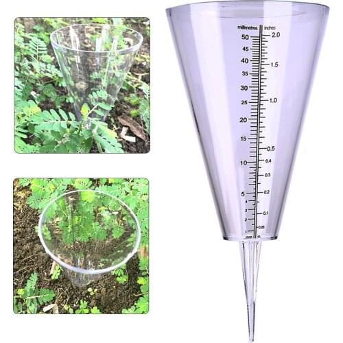 1pcs Rain Gauge Measurement Ground Spike Precipitation Garden Yard Rainfall Gauging Tools