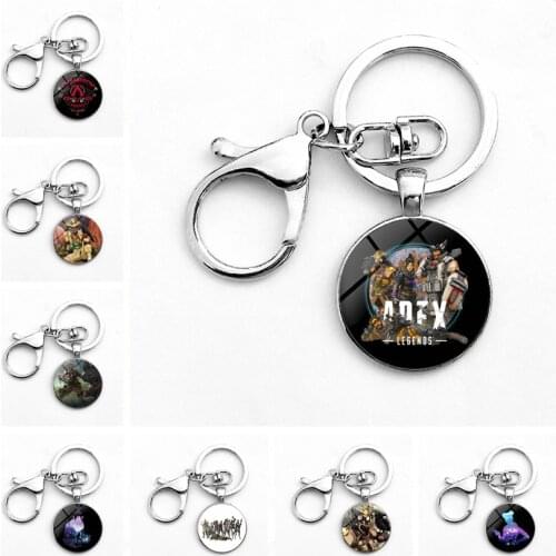 10 pcs/lot Hot game Apex legends Logo chaveiro Fashion Handmade keychain keyring key chain Pendants action figure toy gifts