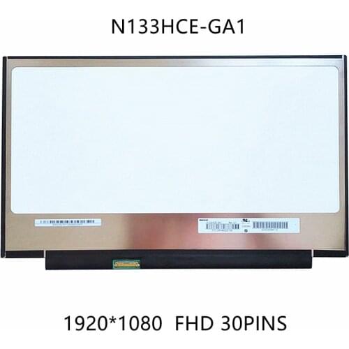 13.3" Laptop lcd screen N133HCE-GA1FHD 1920x1080 eDP 30 pins IPS matte screen panel relacement