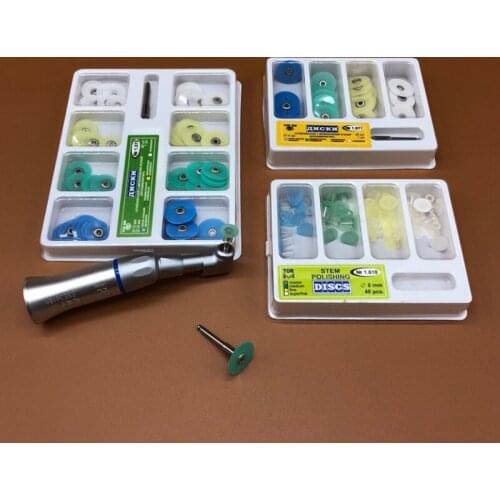 14mm Dental Polishing Discs Gross Reduction Contouring Mandrel Stripes Set Dental Materials Teeth Whitening