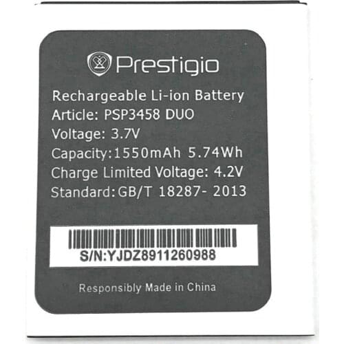 PSP3458 DUO battery for Prestigio MultiPhone PSP3458 DUO PSP 3458 Accumulator Mobile Phone Batteries
