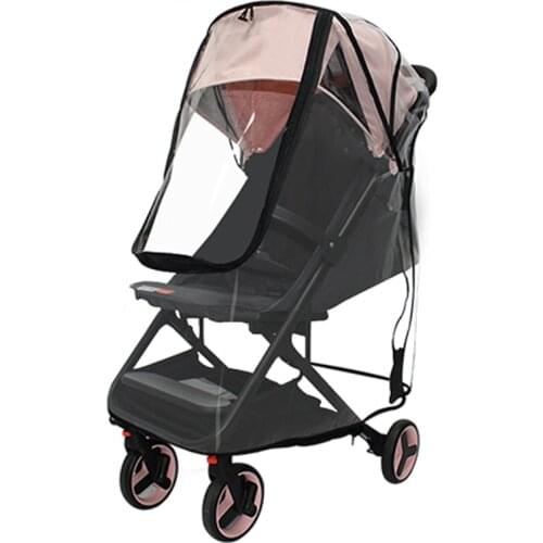Stroller-Accessories Rain-Cover Rain-Protector EVA Transparent Zipper Windproof Rain Shield Shade Raincoat for stroller