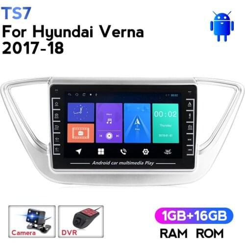 IPS HD 8inch for Hyundai Solaris 2 2017 - 2018 Car Radio Multimedia Video Player Navigation GPS Android No 2din 2 Din Dvd