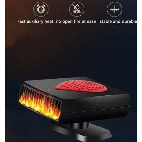 Car Heater 12V24V Heater Truck Heater Car Speed Hot Fan Defogging Defroster Car Interior Heating Fan Heater