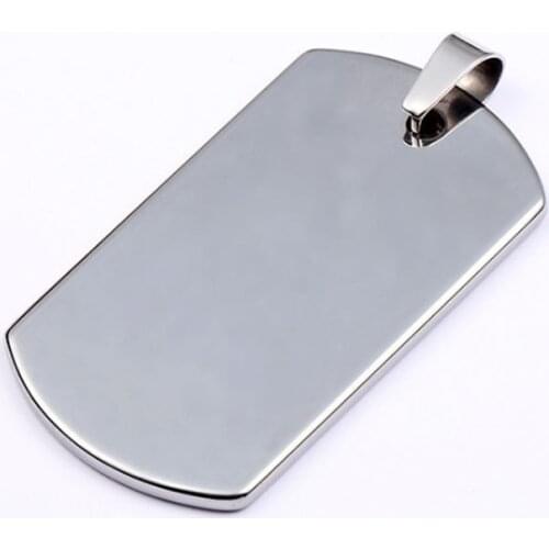 Shiny mirror 100% true Tungsten Carbide pendant necklace wedding alliance USA Army military jewelry for men and women