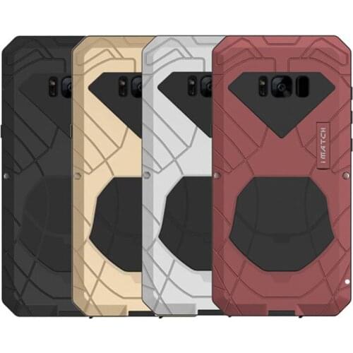 Armor Life Waterproof Shockproof Metal Aluminum Cover Case For Samsung Galaxy S8 Plus S7 Note 5 4 S6 Edge Plus No Glass Case