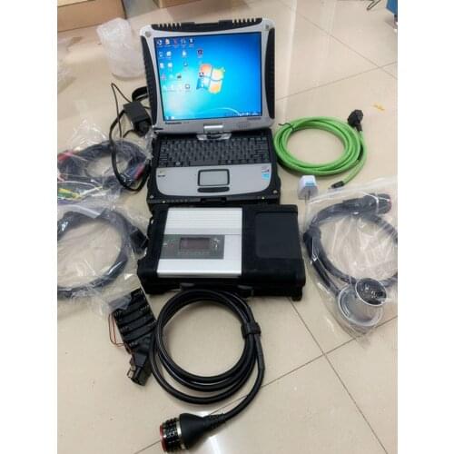 Super MB Star Diagnostic tool SD Connect C5 with Laptop cf-19 toughbook 4G 2020.12v HDD Multi languages win7 for SD C5