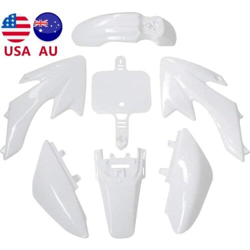 For 50cc 70cc 90cc 110cc 125cc 140cc 150cc 160cc Chinese CRF XR CRF50 XR50 Pit bike White Plastic Fairing Body Cover Kits