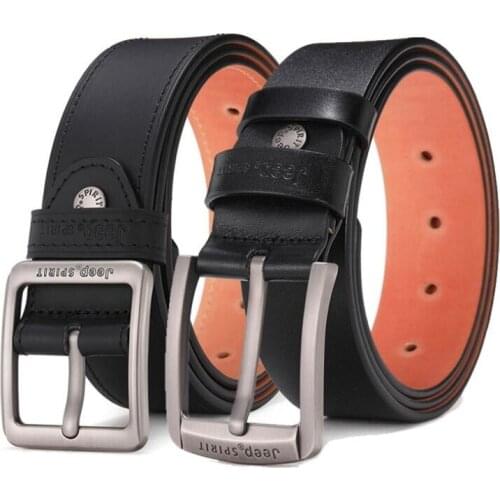 Luxury Brand Genuine Leather Belt Men Business Casual First Layer Cowskin Pin Buckle Designer Waist Belt Ceinture Homme 105-125