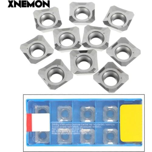 1/10Pcs SEHT1204AFFN-X83 H01 /SEHT43AFFN-X83 H01 CNC Carbide Blade For Aluminum Hard Alloy 12mmX 12mm