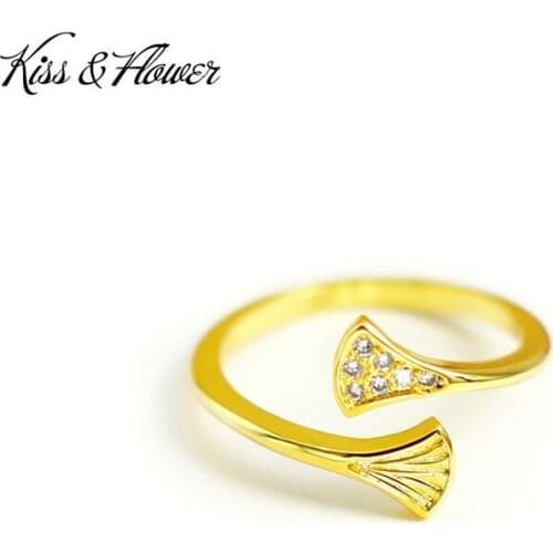 Women's Gold Rings KISS&FLOWER China