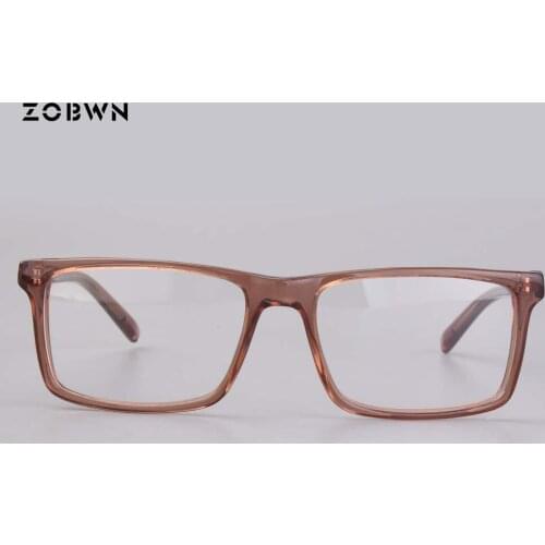 Square Crystal brown Women men Glasses frame unisex Eyeglasses Myopic Frame Women Frame Wholesale oculos de grau masculino gafas