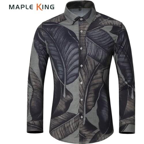 Мужские приталенные рубашки Maple King China At AliExpress
