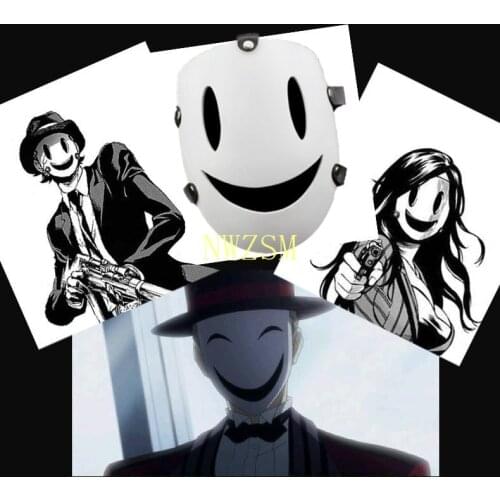 Anime Tenkuu Shinpan High-Rise Invasion Cosplay Sniper mask Resin White Mask Japanese Samurai Costume Props