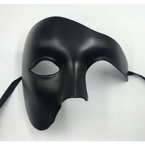 PVC Steampunk Phantom Masquerade Cosplay Mask Plastic Half Face Men/Women Punk Carnival Costume Props Christmas Mask Prom Masque